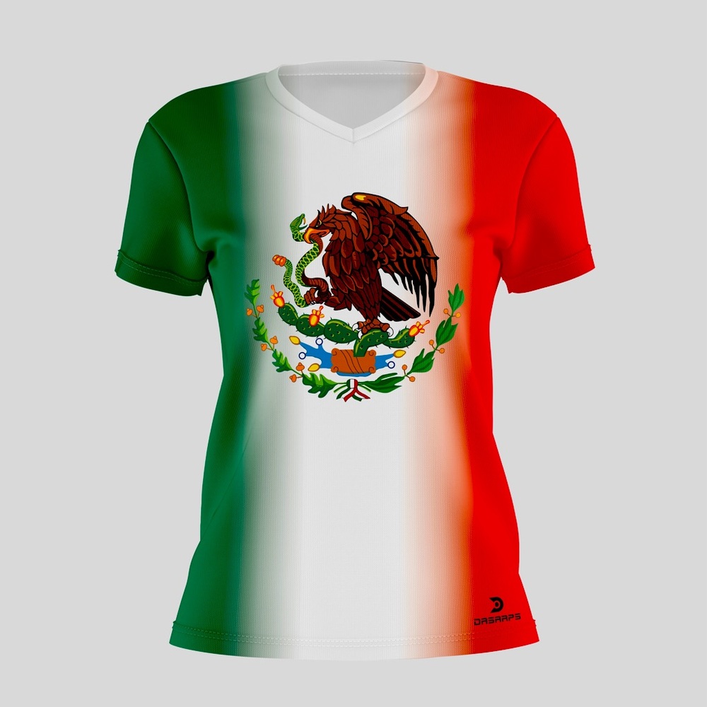 Mexico Women’s T-Shirt, 100% Polyester fabric, All day comfortable.